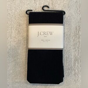 J Crew Ribbed Tights in Black Size Small/Medium